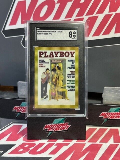 1995 Playboy Chromium Covers JERRY SEINFELD #199 SGC 8 MINT