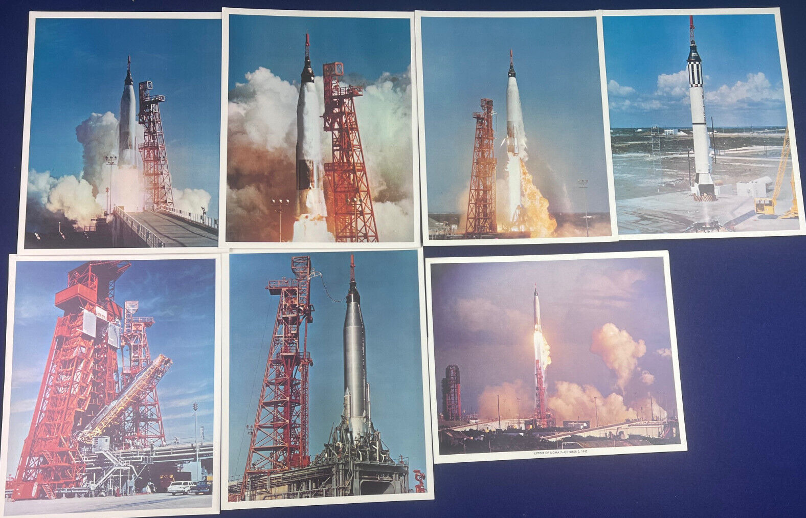 Vintage NASA Mercury Redstone Atlas Rocket Missile Launch Photo Lot Apollo