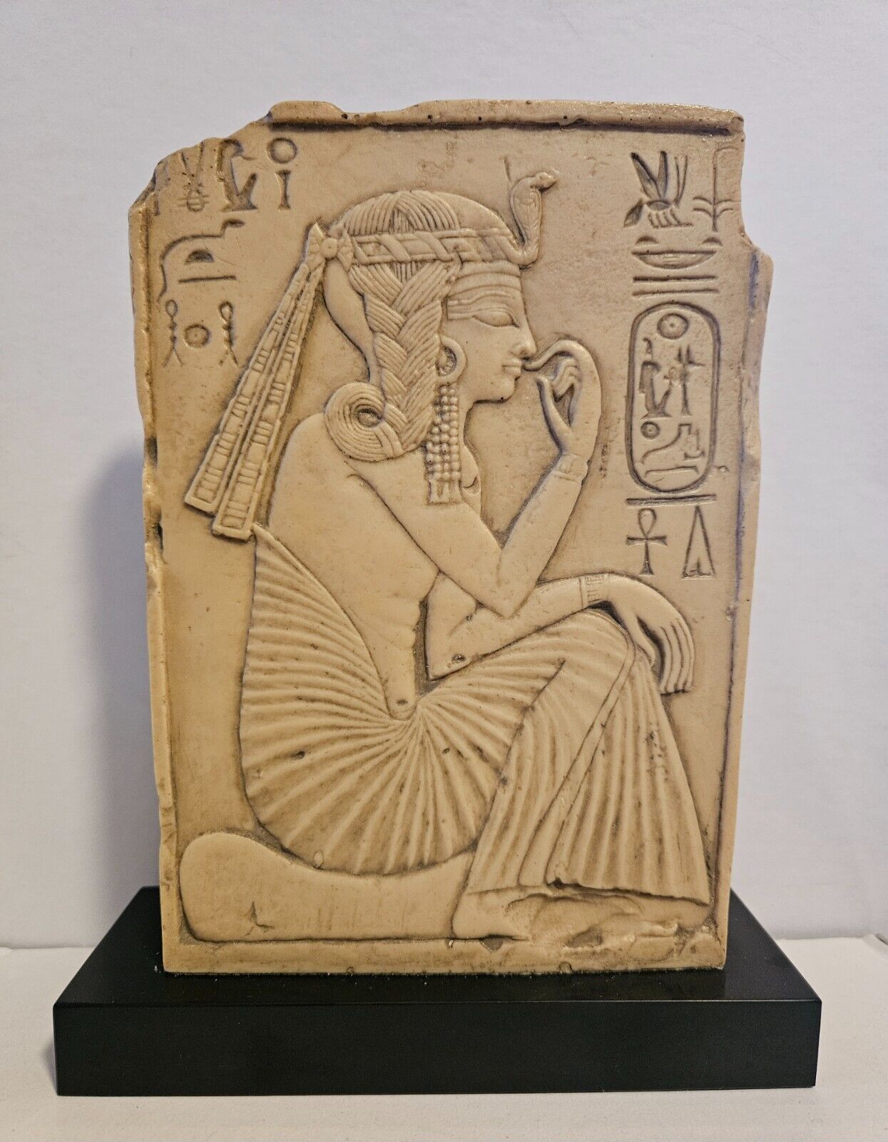 RARE VINTAGE EGYPTIAN ANCIENT PANEL STELE OF RAMSES LOUVRE REPRODUCTION