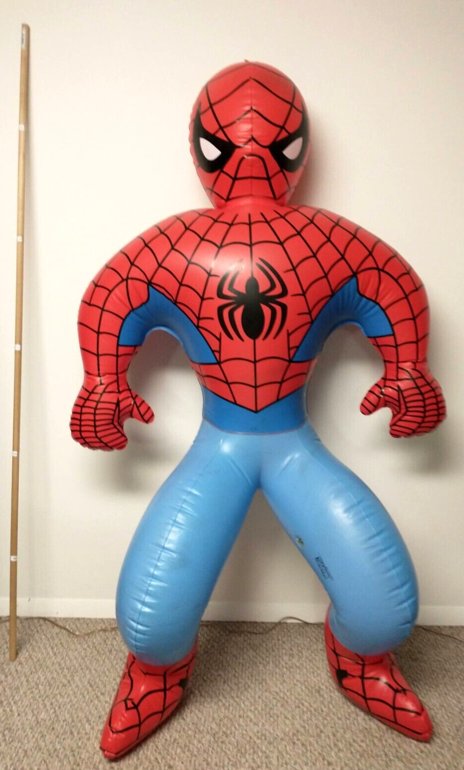 Huge Rare RINCO 5 1/2\' Inflatable Spiderman Toy Display Marvel 2003 Tested READ