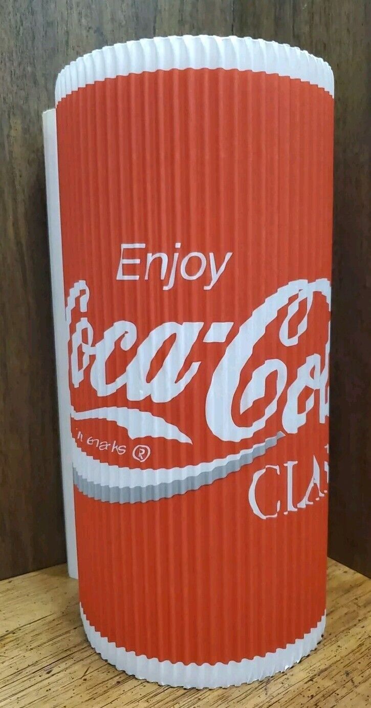 Coca-Cola Classic Vintage Corrugated Roll 13 Ft x 12 Inches - Advertising