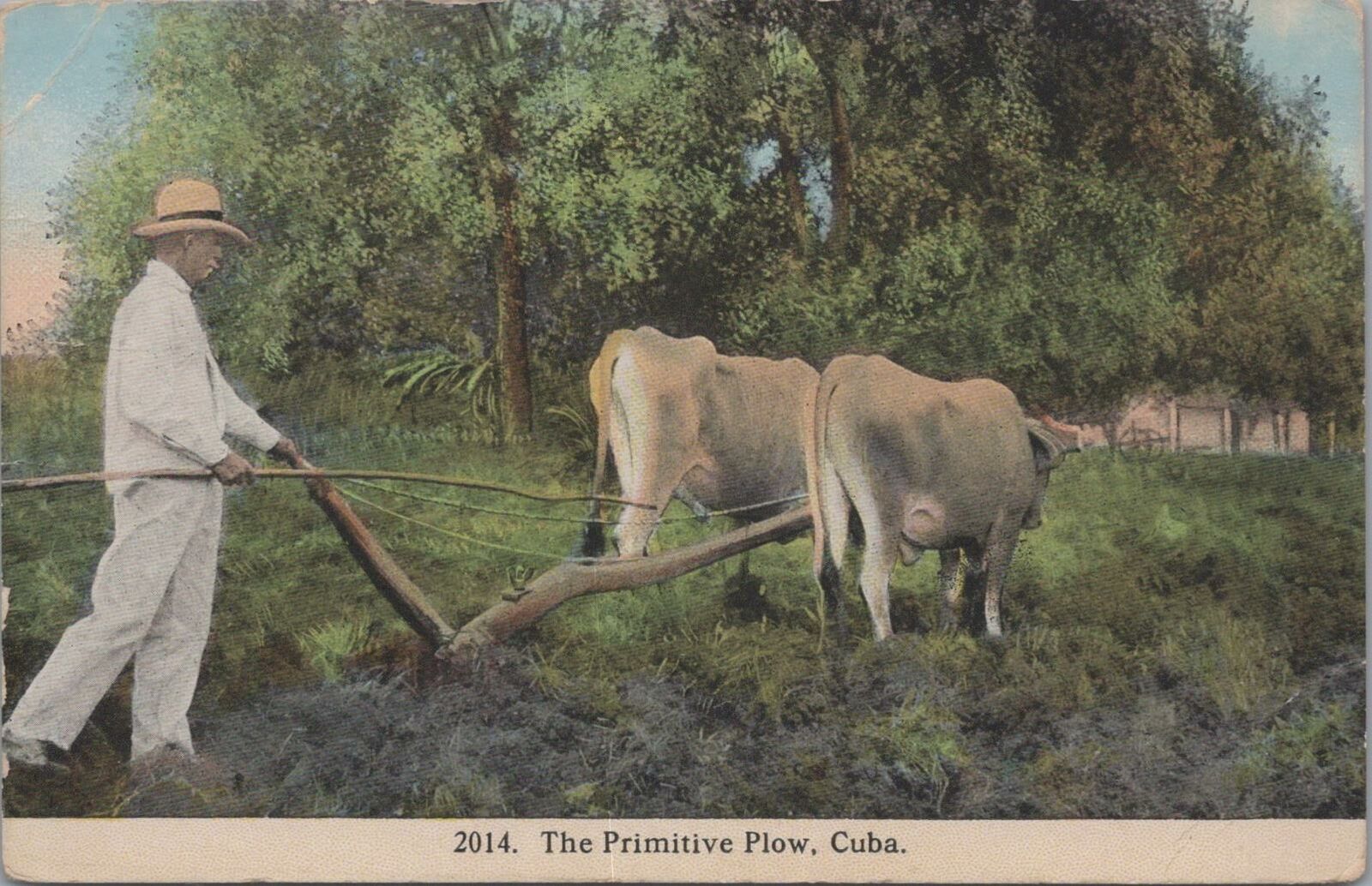 Postcard The Primitive Plow Cuba 
