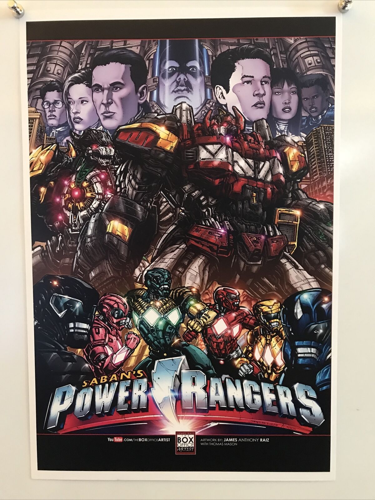 Lot of 2 Poster Alamo City Comic Power Rangers