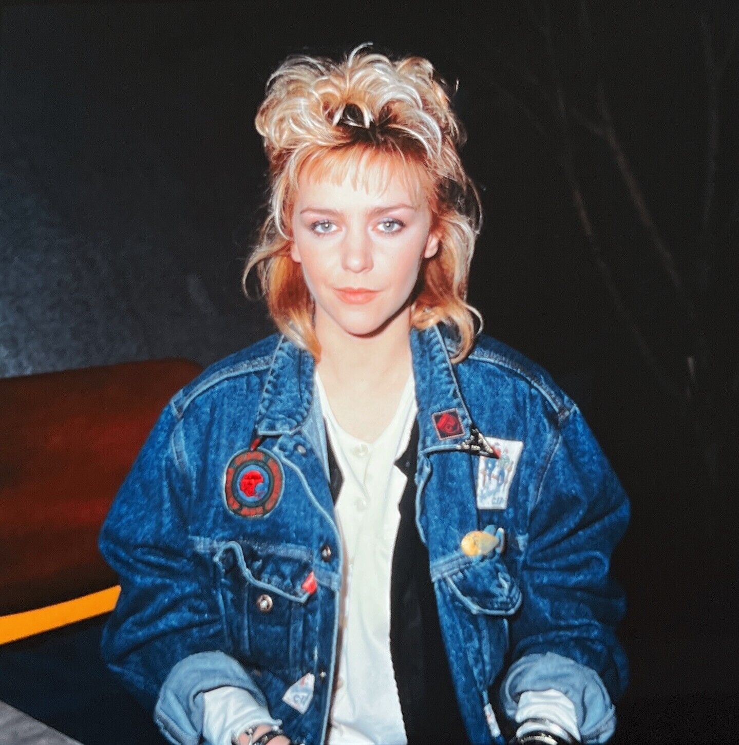 UK1-525 LESLIE ASH Young Blonde British Actress 1986 Orig 2x2Color Transparency