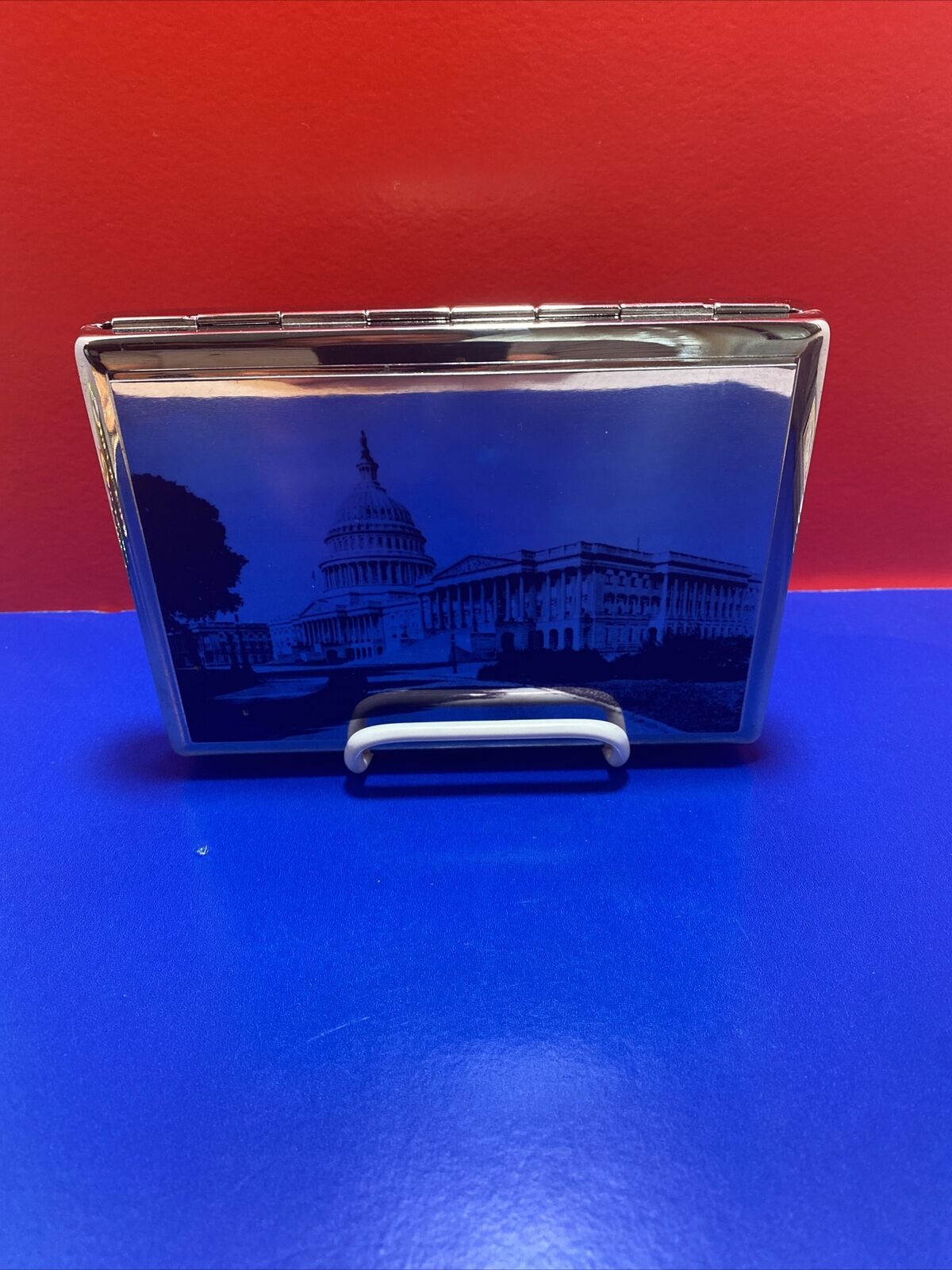 Souvenir Metal Trinket Box U.S. Capitol Washington D.C.