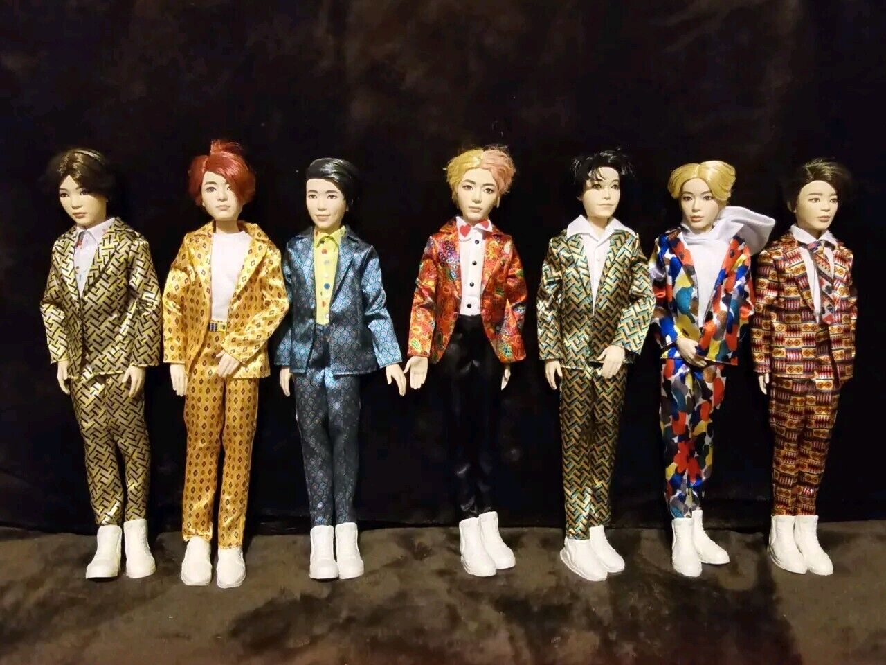 BTS Doll Lot of 7 Suga Jimin RM J-Hope V Jin Jung Kook 12 Inch Mattel Bangtan
