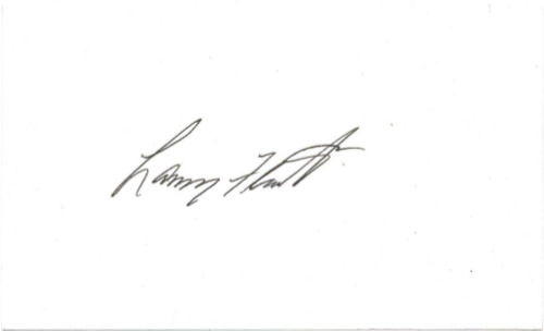 Larry Flynt signed autographed index card AMCo 16259
