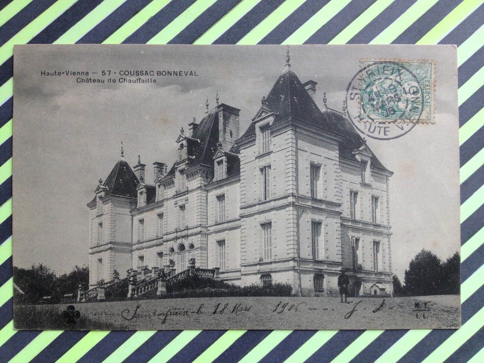 cpa 1906 CUSHAC BONNEVAL Haute Vienne CHAUFAILLE CHAUFAILLE Joseph LACHAUD