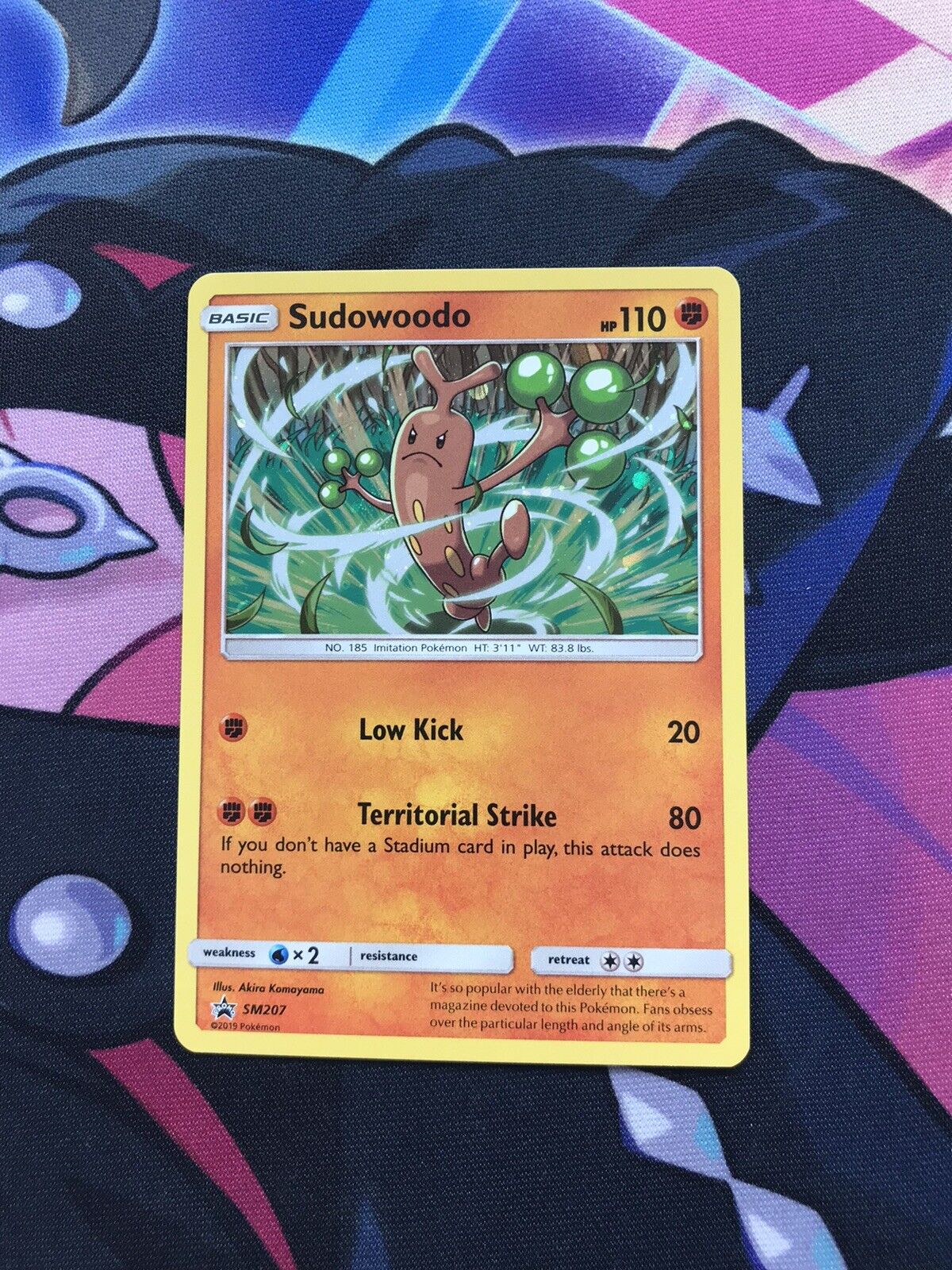 Pokémon TCG Sudowoodo Black Star Promo SM207 Holo LP.