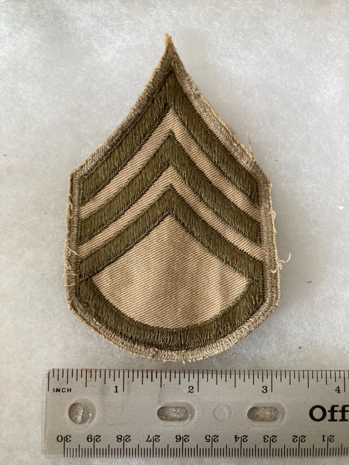 Authentic US Army Staff Sergeant Squad 1950's Sleeve Rank Patch 2G