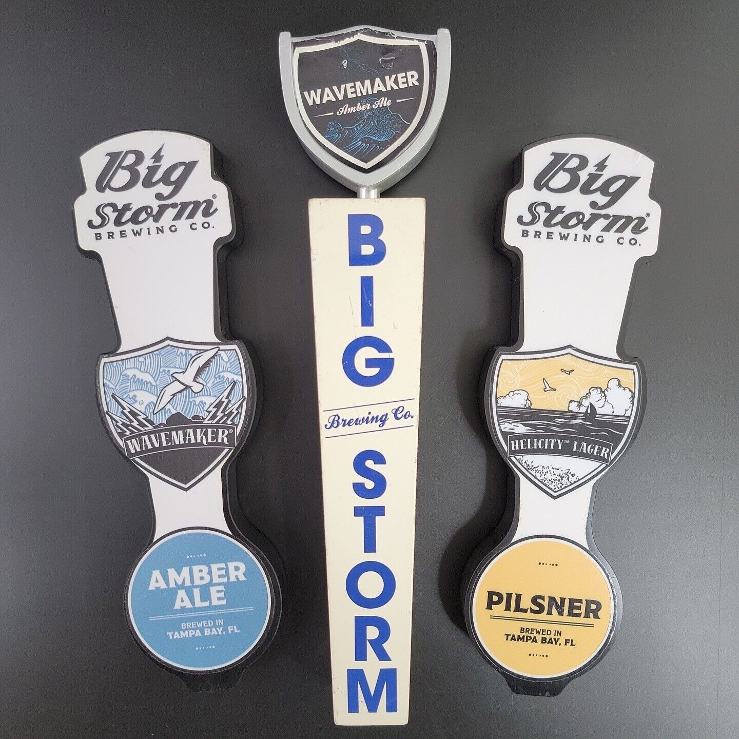 Big Storm Brewing Company Beer Tap Handles Lot of 3