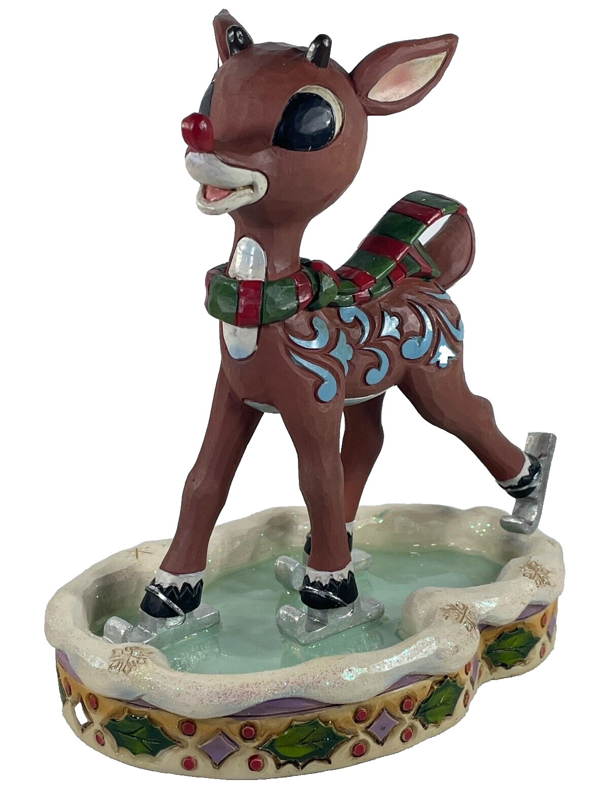 Rudolph Ice Skating Figurine Jim Shore Traditions 6009112 Christmas Decor