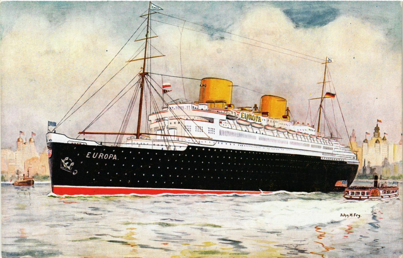 CPA AK S.S. Europe - North German-Lloyd Co. - Ships (774988)