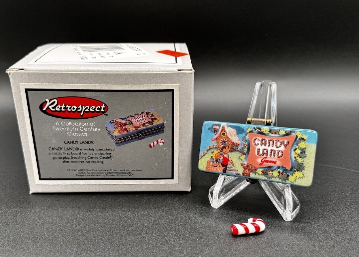 Hasbro “Candyland” PHB Midwest Cannon Falls Porcelain Box w/Trinket Candy Cane