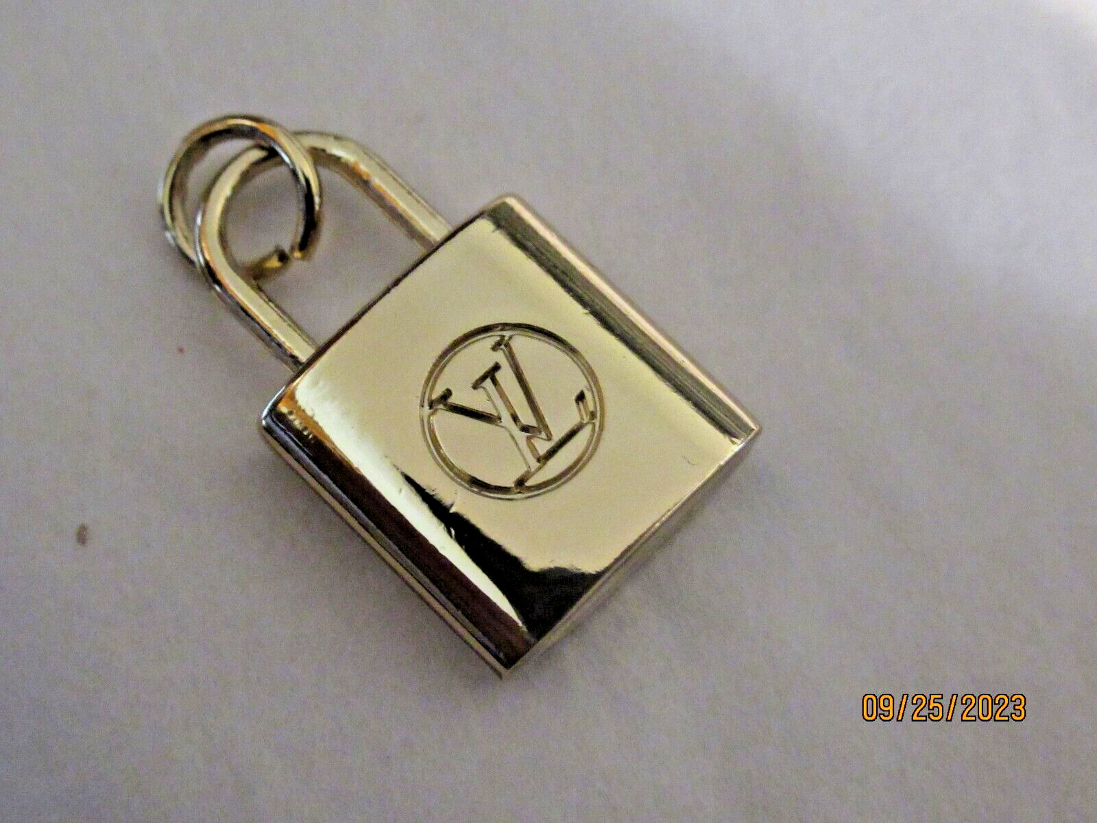 LV VUITTONS 1 ZIP PULL Charm 14x22 MM   GOLD tone, THIS IS FOR 1