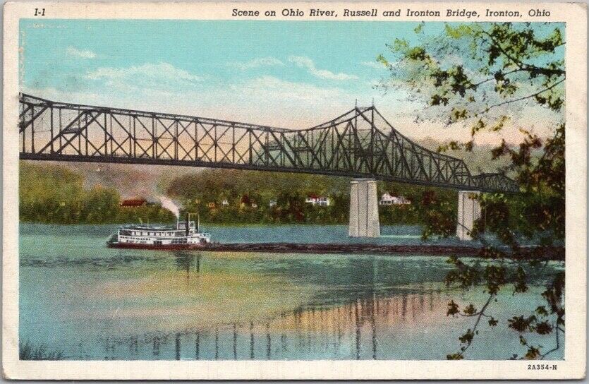 c1930s IRONTON, Ohio Linen Postcard \