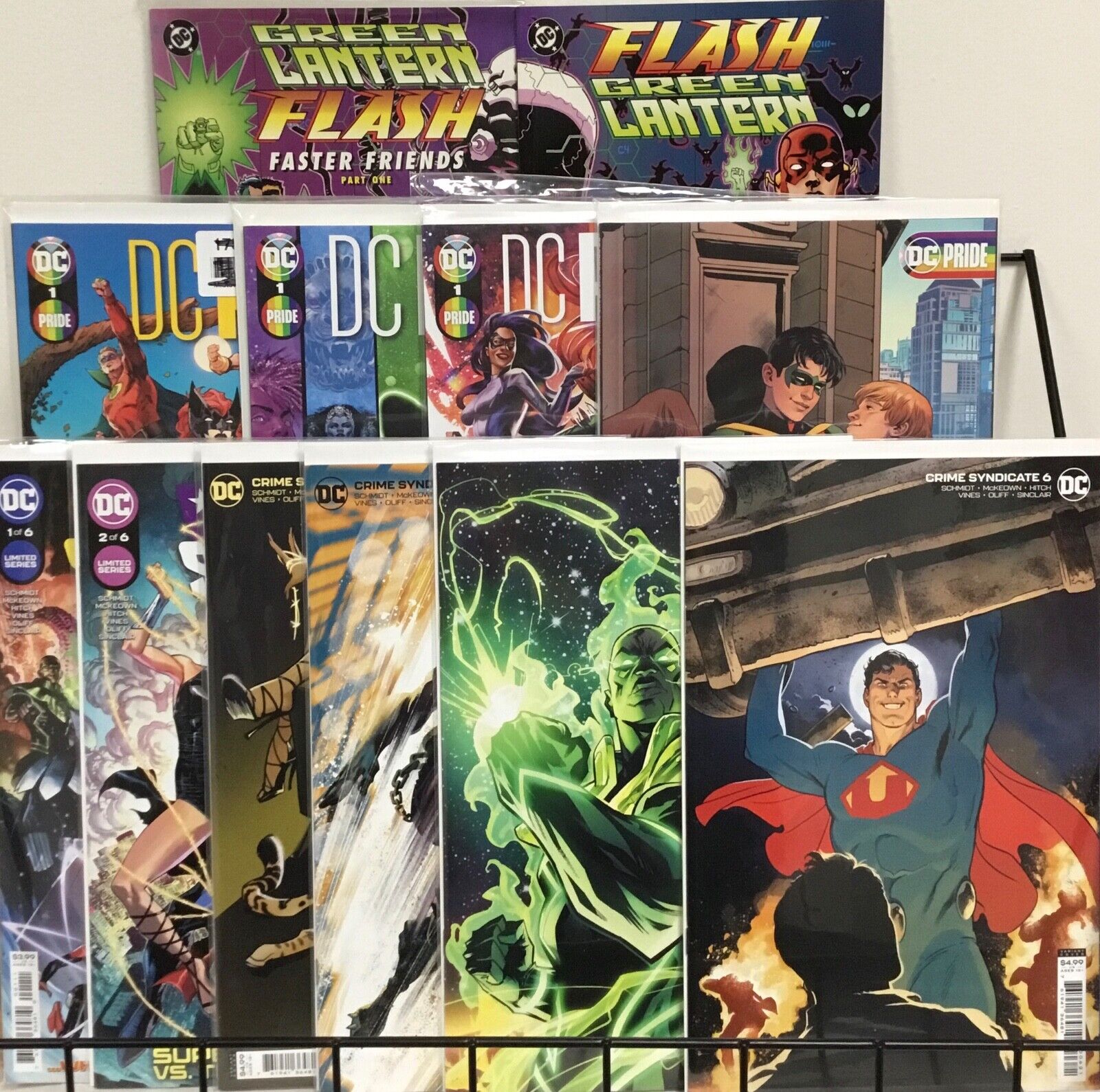 DC Comics Green Lantern/Flash 1-2, DC Pride 1-4, Crime Syndicate 1-6