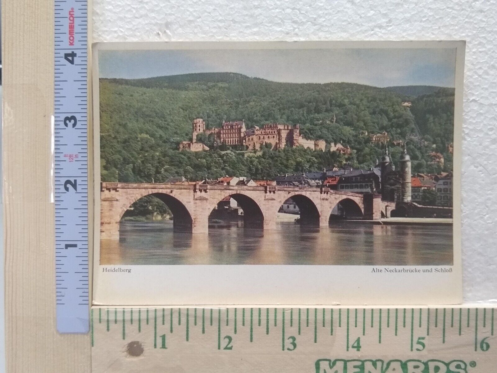 Postcard Alte Neckarbrücke und Schloß, Heidelberg, Germany