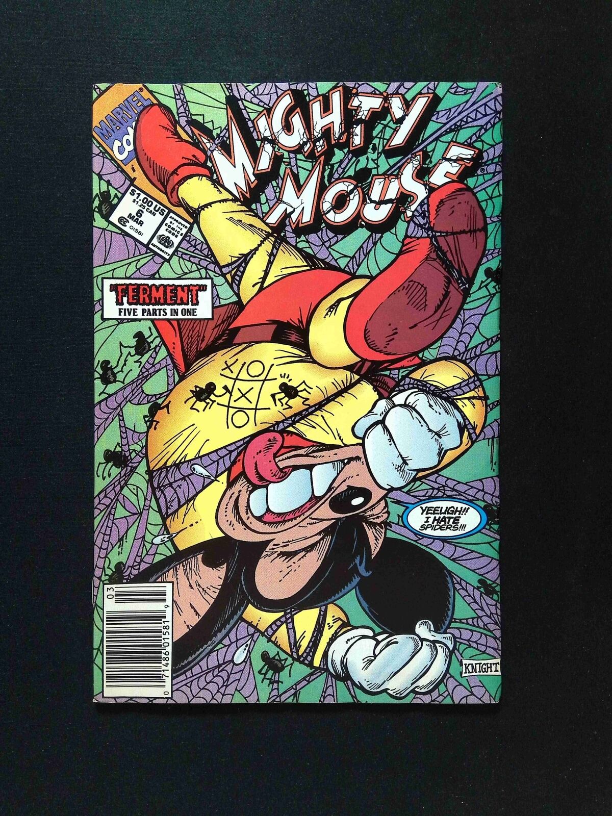 Mighty Mouse #6  Marvel Comics 1991 VF- Newsstand