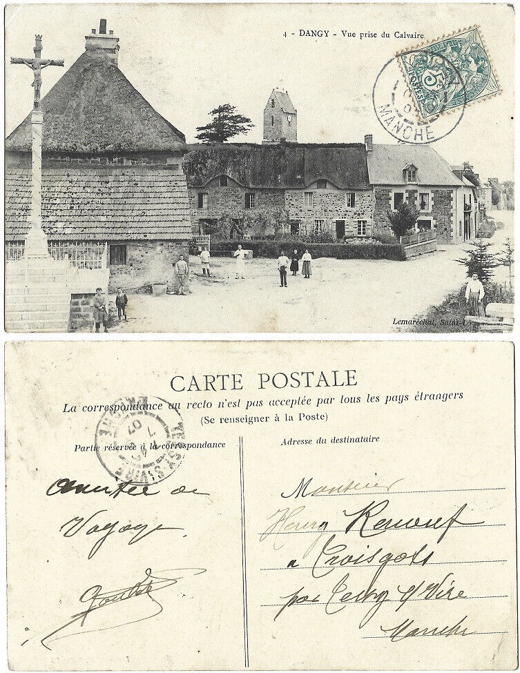 CPA postcard Lémaréchal St Lô view taken from Calvaire DANGEROUS 50 sleeve [1106]