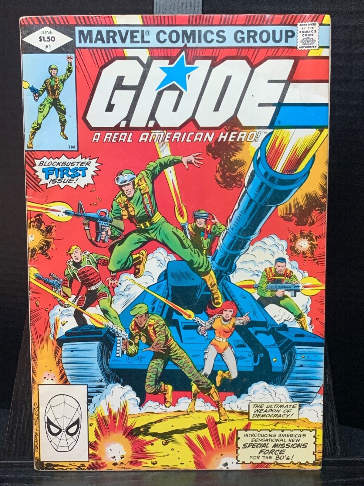 G.I. Joe, A Real American Hero #1 CGC 9.2 White Pages 1982 Marvel Comic RARE