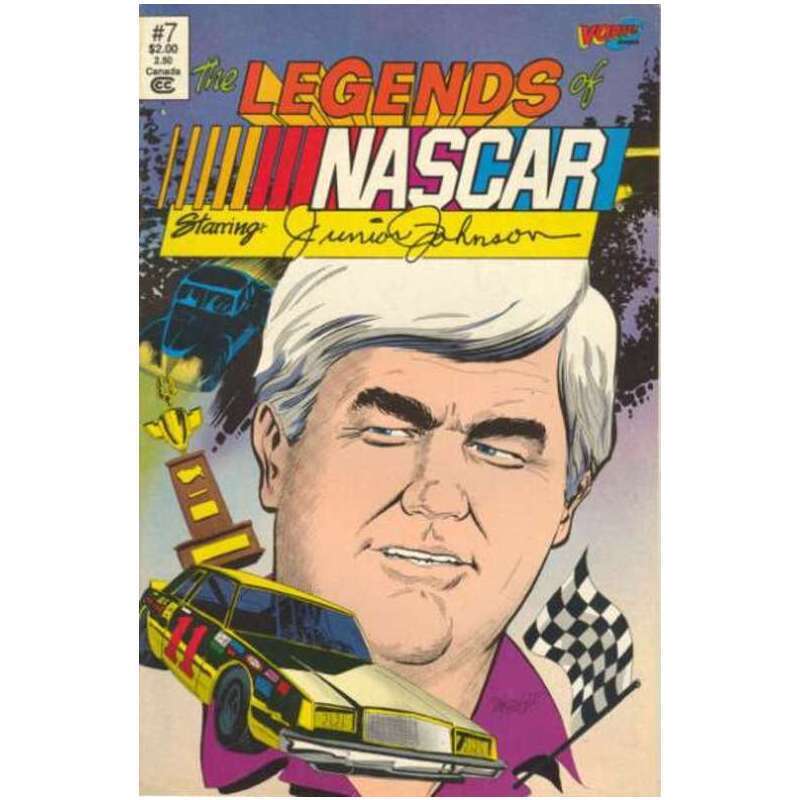 Legends of NASCAR #7 in Near Mint minus condition. Vortex comics [c: