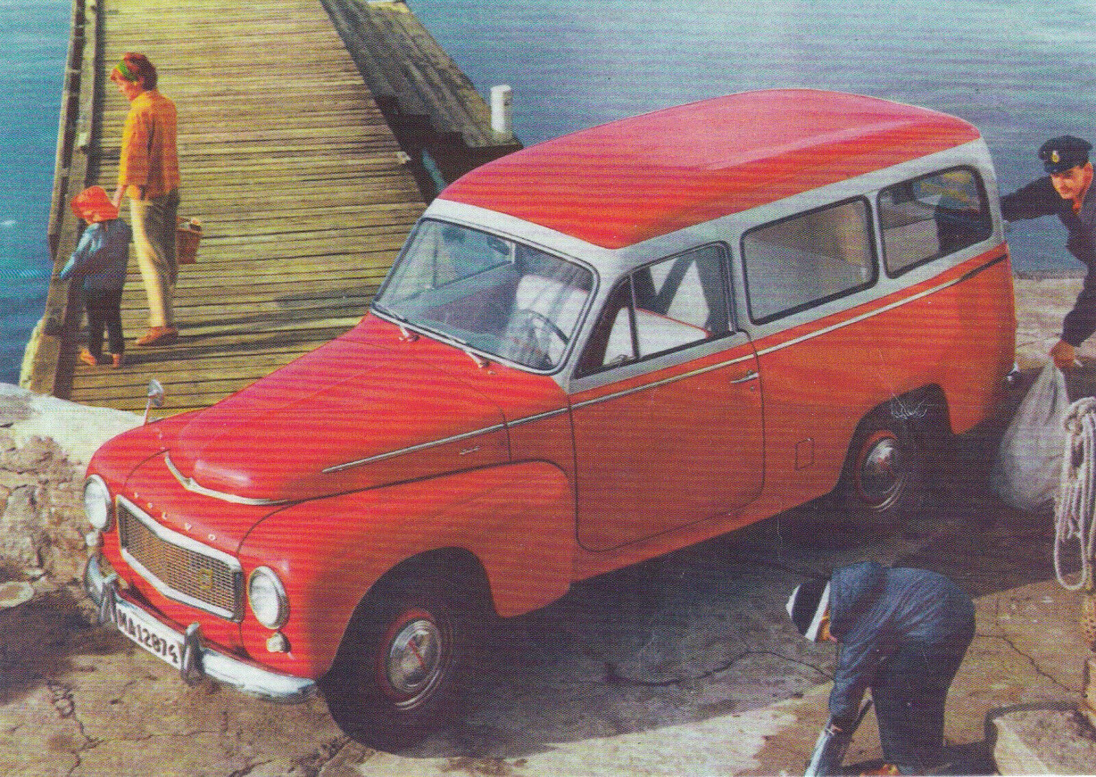 Volvo 210 Duett, 1960 - 6x4 Inch Promotional Postcard From Europe