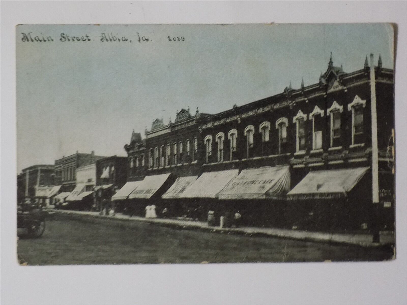 Albia, Iowa IA ~ Main Street 1910 L726
