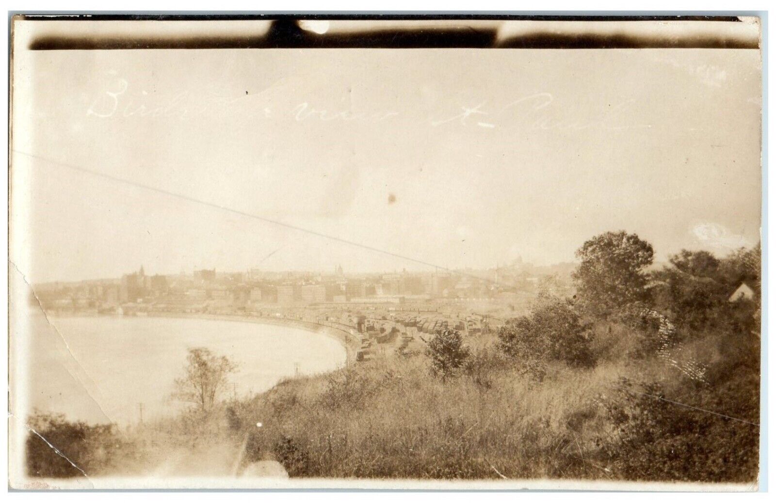c1910's Bird's Eye View Of St. Paul Minnesota MN RPPC Photo Antique Postcard