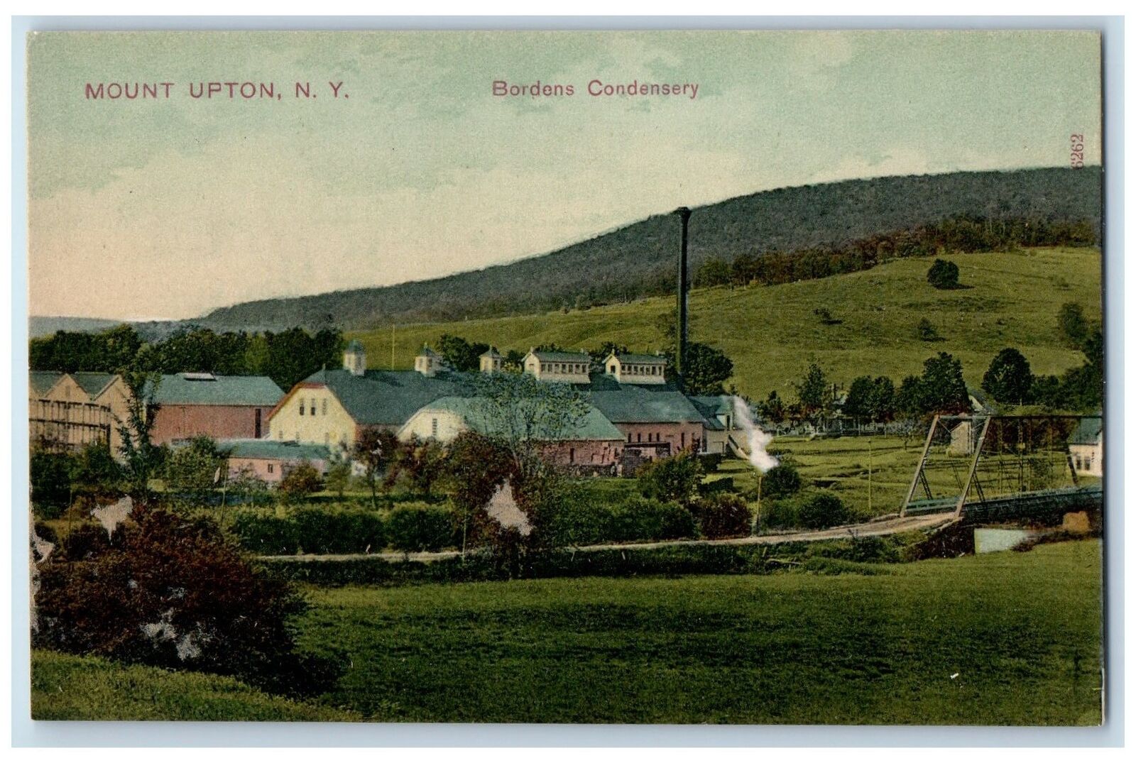 c1910\'s View Of Bordens Condensery Mount Upton New York NY Antique Postcard