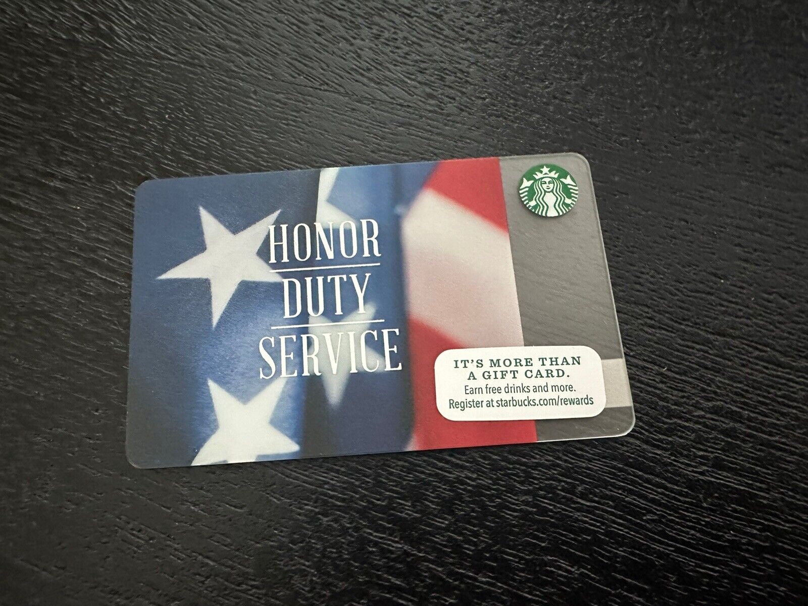 Starbucks 2014 Honor Duty Service Military Support Troops Coffee Gift Card