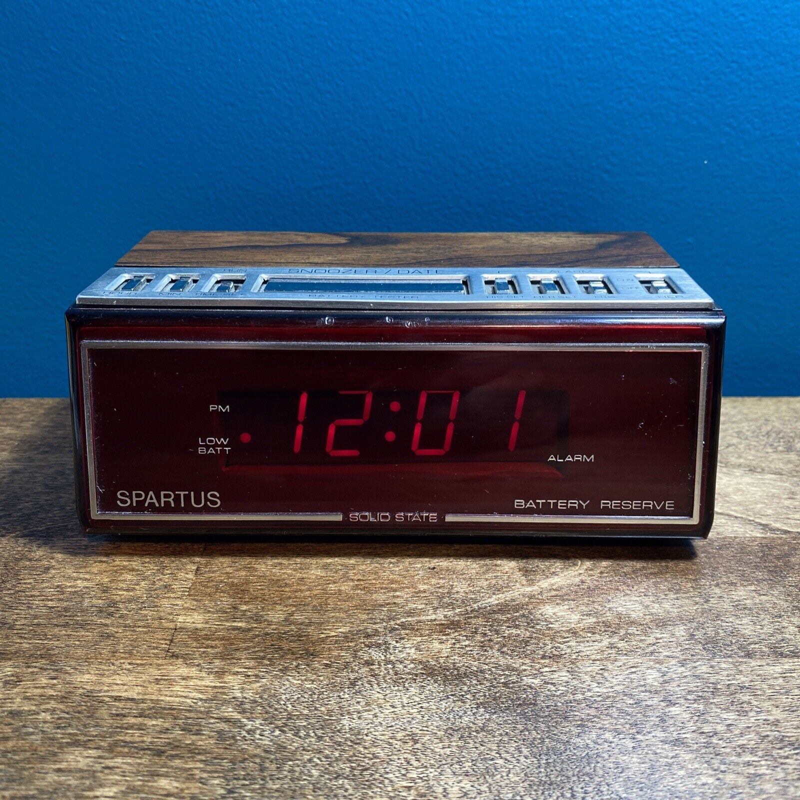 Vintage 1980s Spartus Digital Clock Model #1064-61 Solid State His & Hers Alarm
