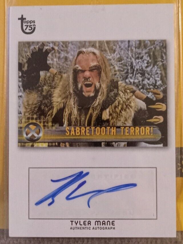 2013 Topps 75th Tyler Mane auto card. X-Men and Michael Myers actor