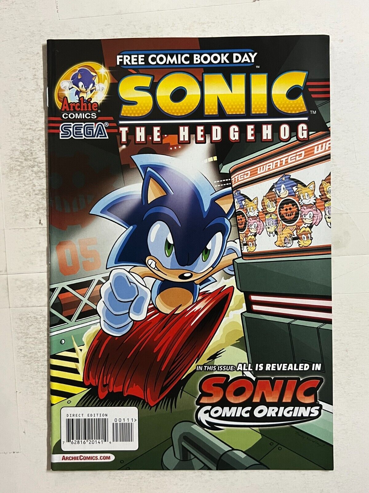 SONIC The Hedgehog ORIGINS & Mega Man FACTOR X FREE COMIC BOOK DAY 2014 | Combin