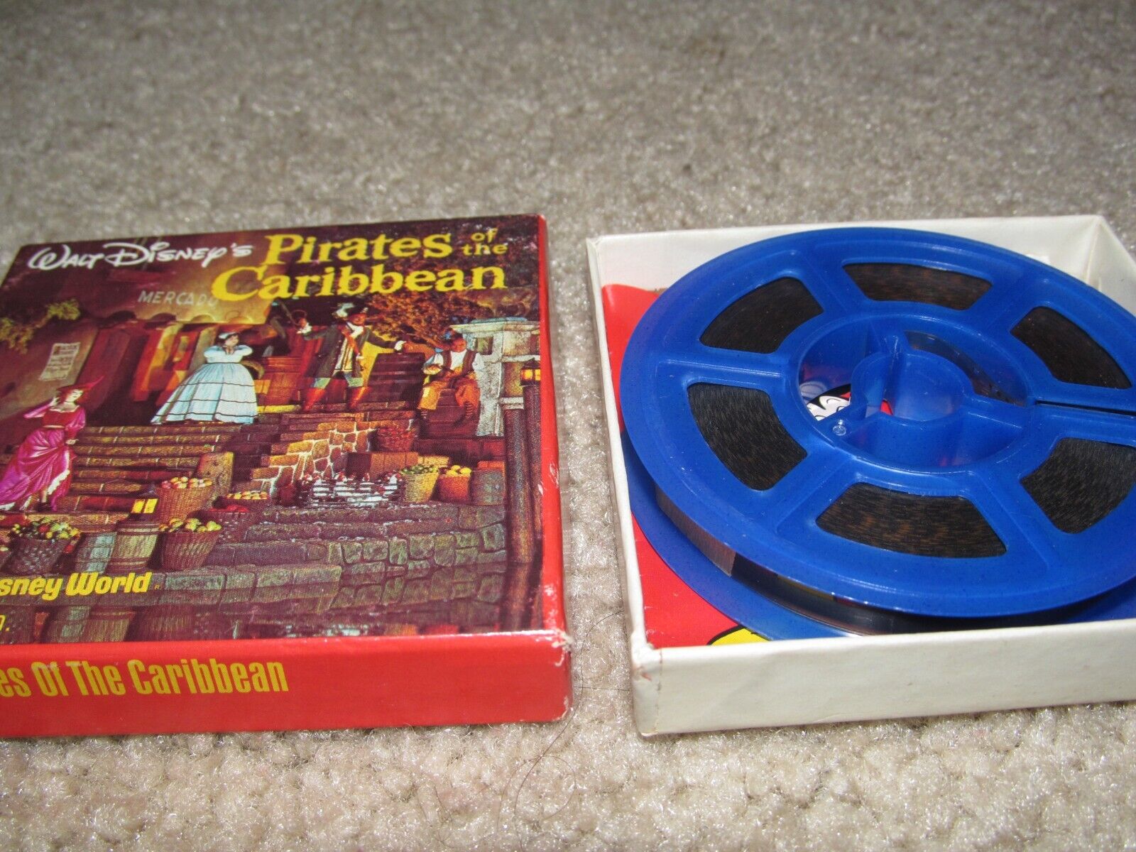 PIRATES OF THE CARIBBEAN FILM REEL IN BOX WALT DISNEY WORLD SUPER 8 HOME THEATER
