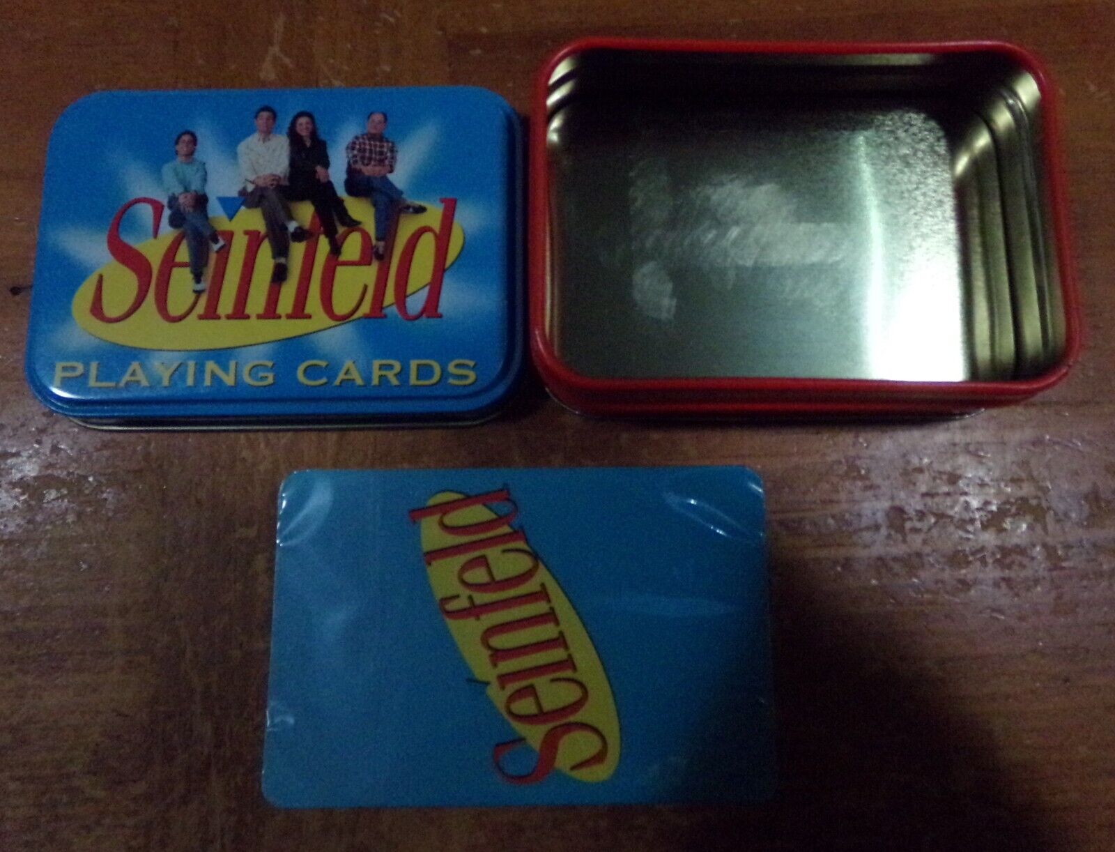 2004 Seinfeld TV Series Deck of Playing Cards In Tin Container - Sealed CTHE