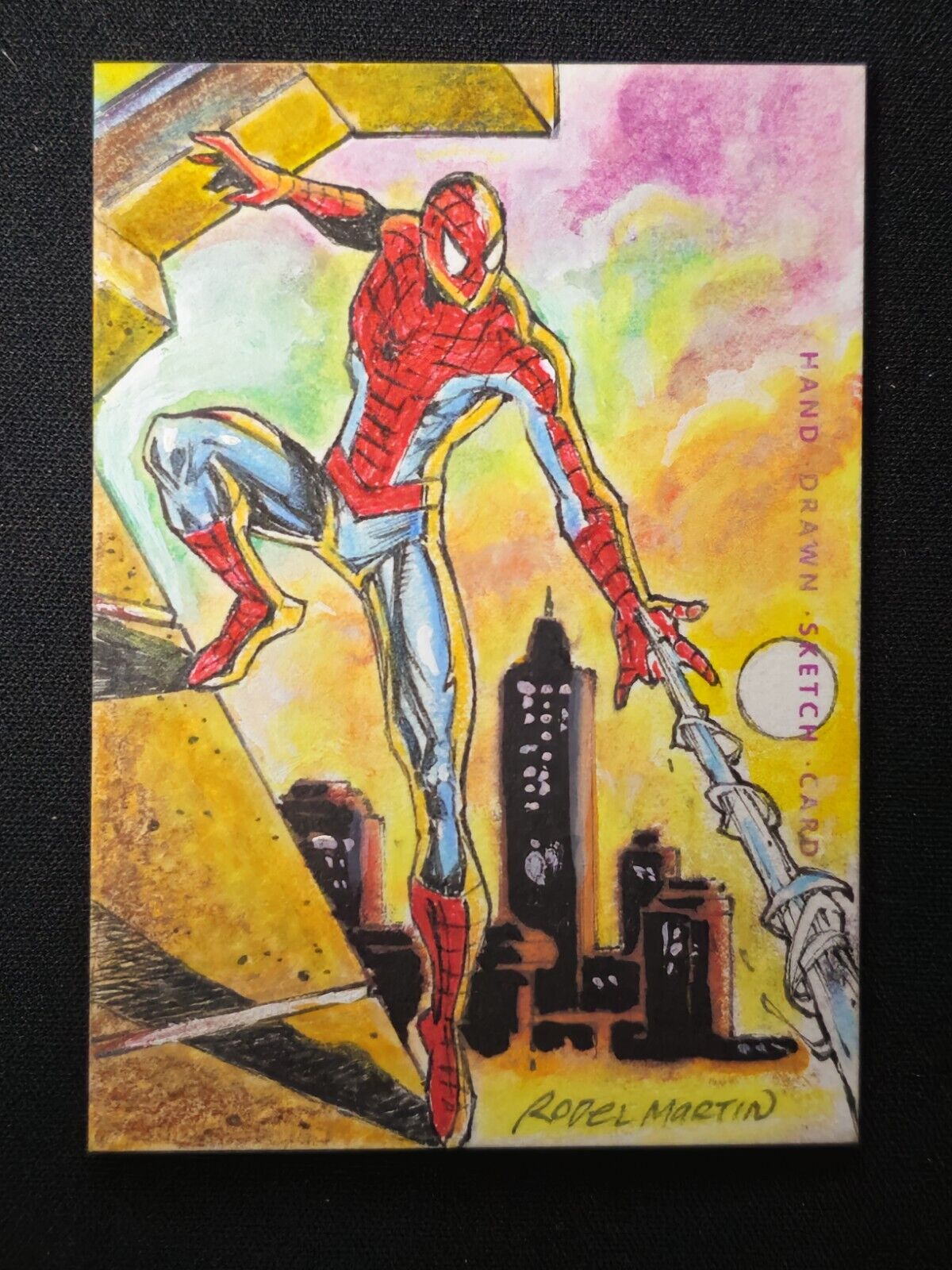 Marvel Spider-Man Sketch Card 1/1 By Rodel Martin Finding UNICORN Infinity Saga