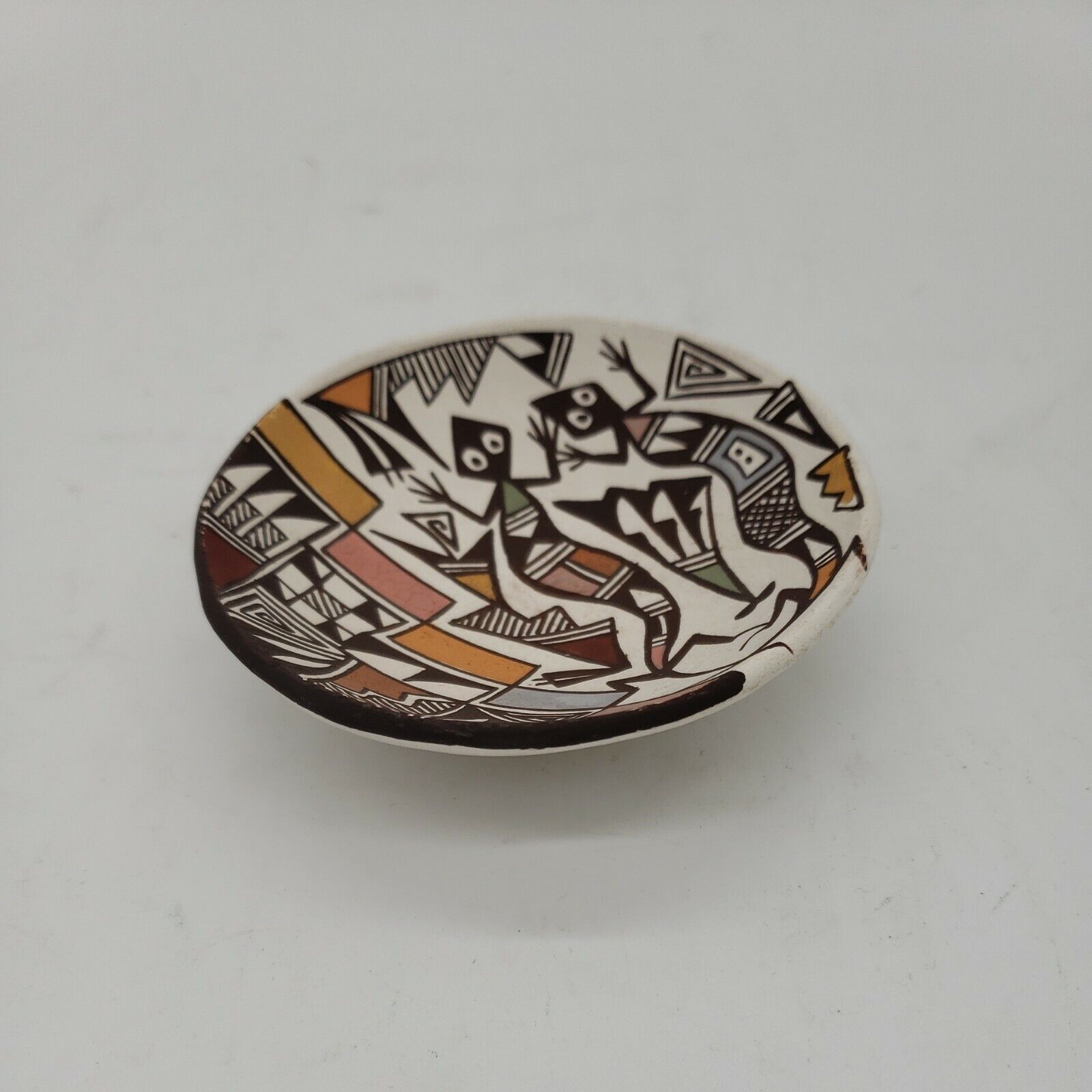 E Lewis Acoma New Mexico Mini Native American Pottery Bowl, P2