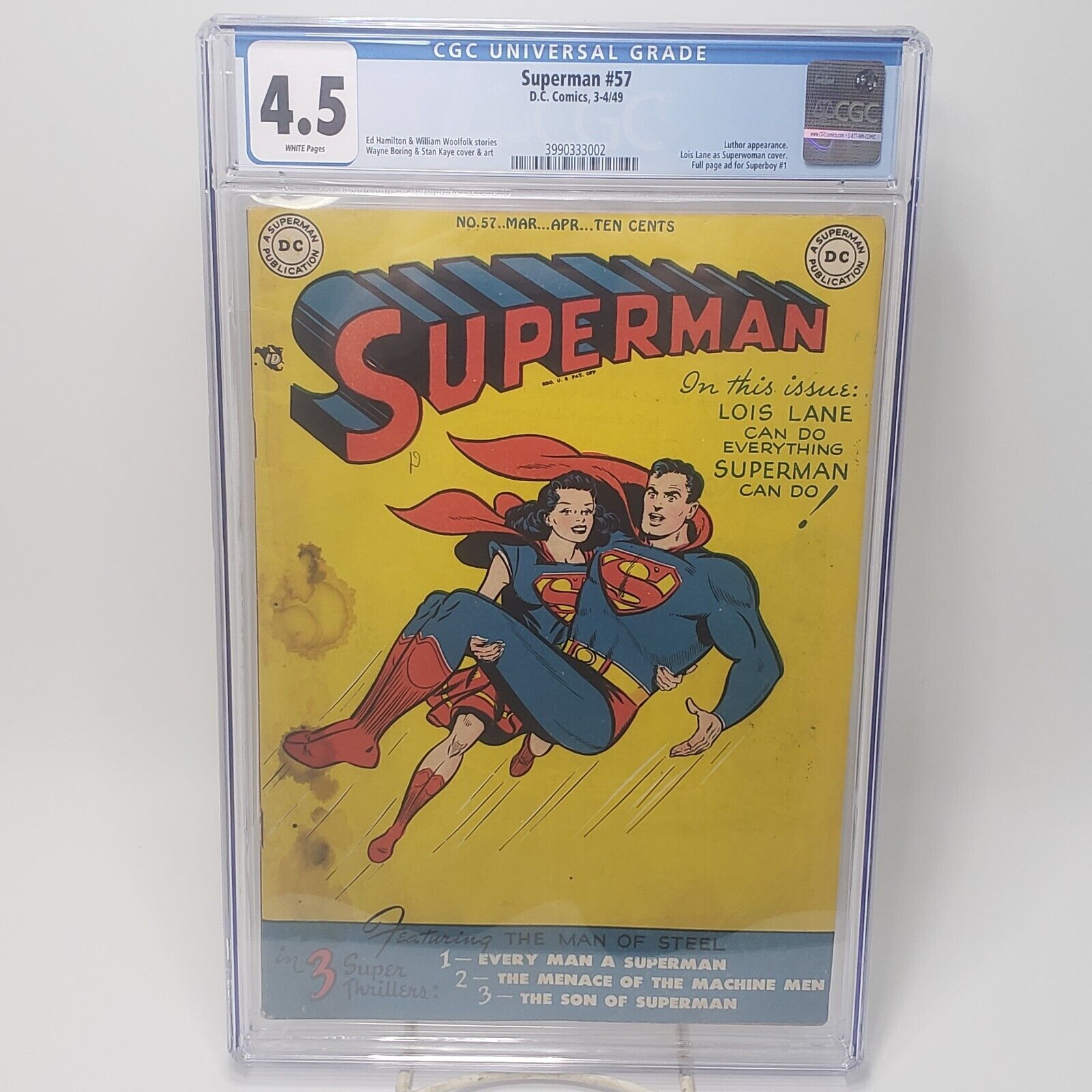 Superman #57 (1949) [DC Comics]  [CGC 4.5]