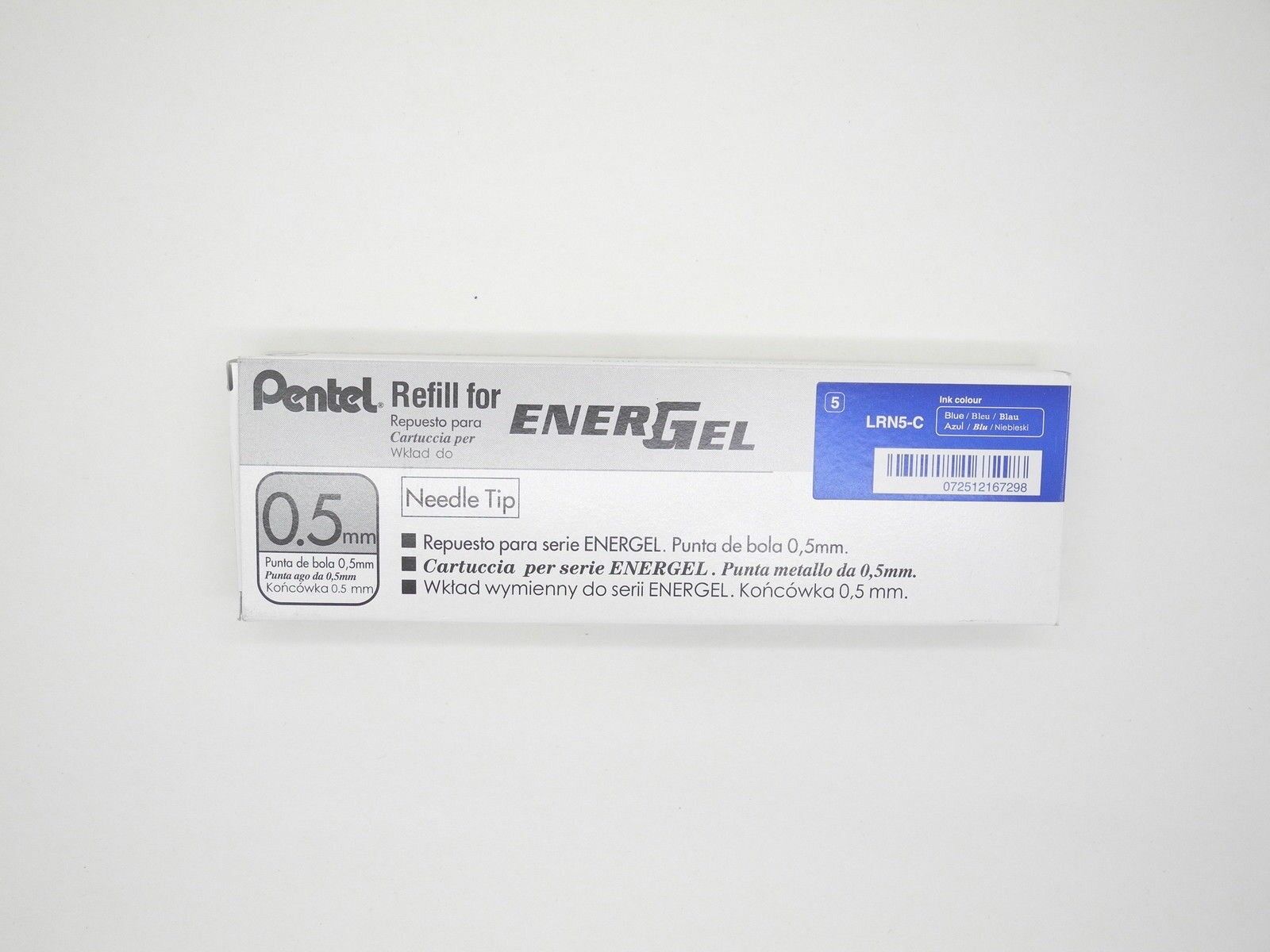 12pcs Pentel Ener Gel LRN5 0.5mm roller ball pen only refill Blue(Japan)