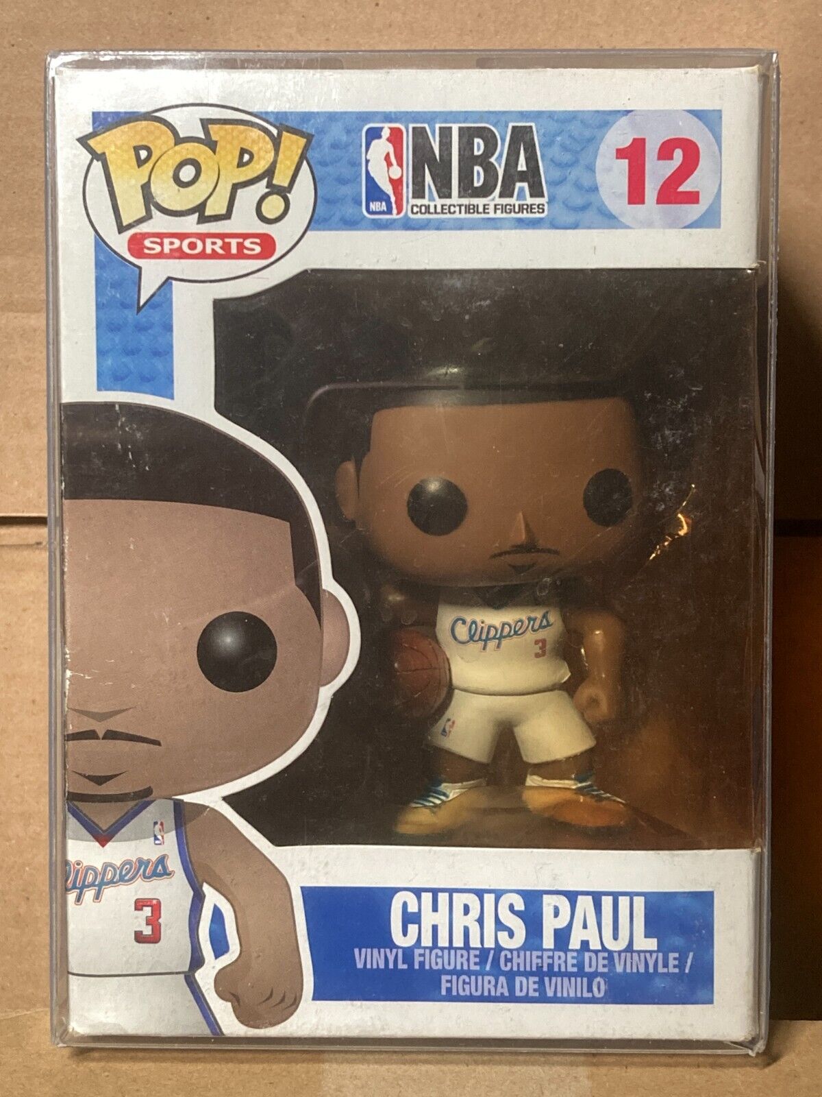 Funko POP NBA Basketball Los Angeles Clippers 12 Chris Paul DAMAGED BOX SoftCase
