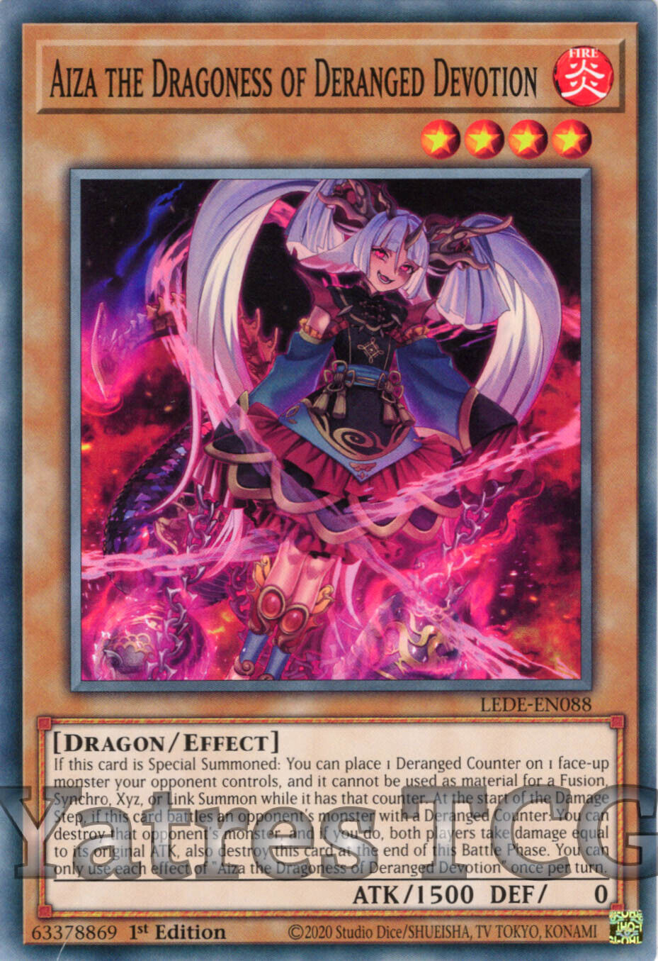 Aiza the Dragoness of Deranged Devotion - LEDE-EN088 - C - NM