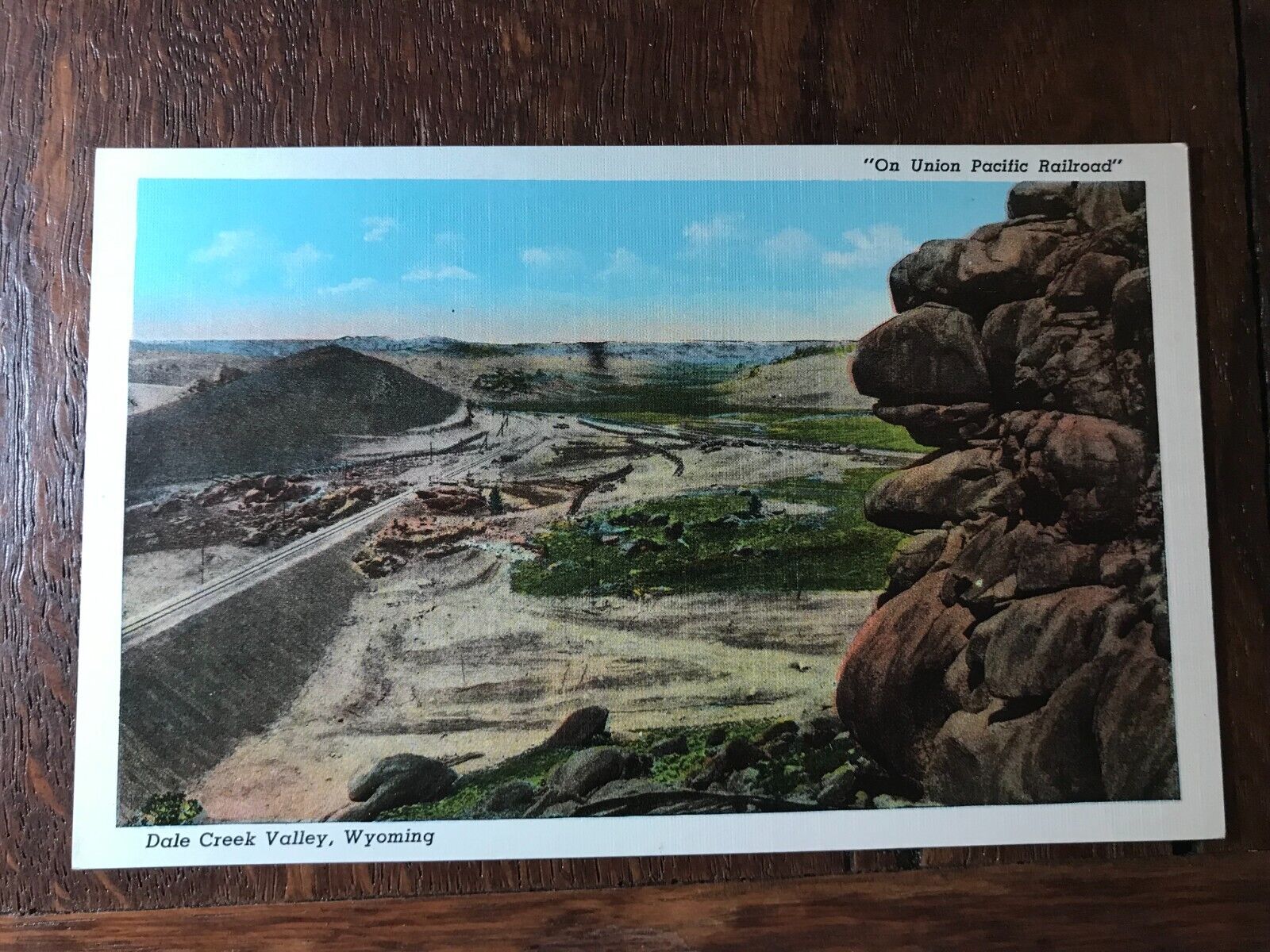Dale Creek Valley Wyoming On Union Pacific Railroad Postcard