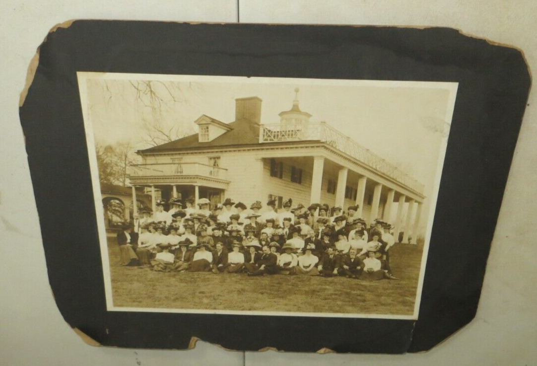 Large photograph of Mt. Vernon-1890's-1900's- Large Group in front.  Kodak /Wash