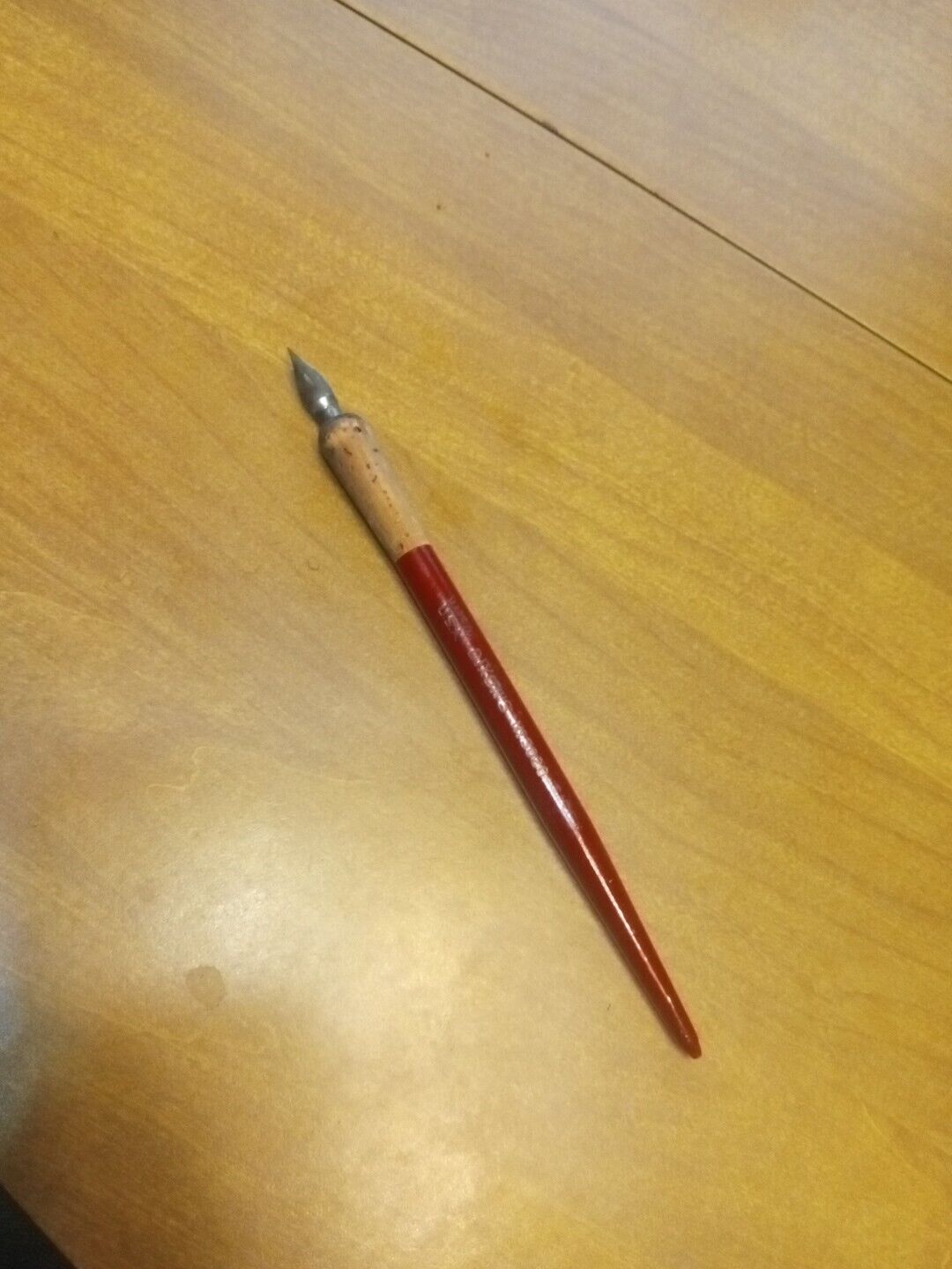 Vintage Dixon's Fountain Pen Decent Condition USA Made Red Very Rare Htf Unique 