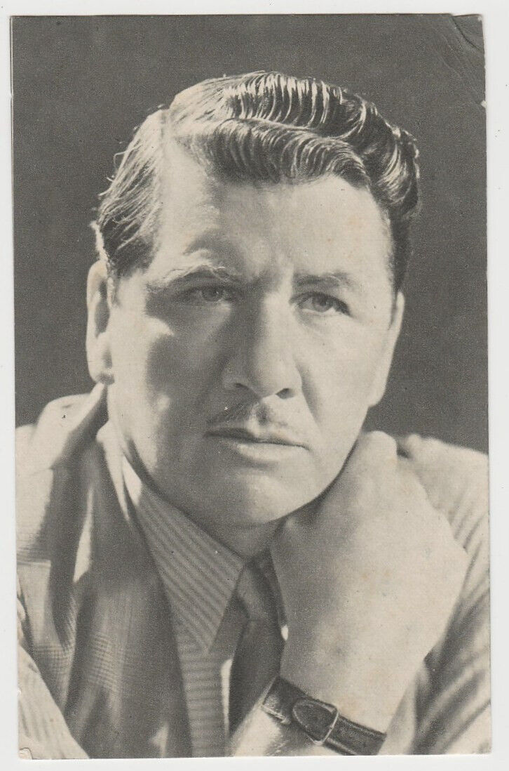 George Bancroft mid 1940s vintage Tarjeta Postal Film Star Postcard #62