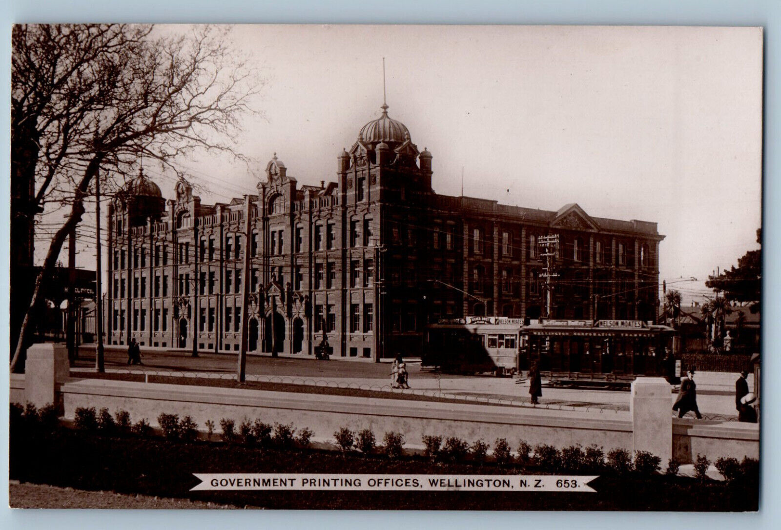 Wellington New Zealand Postcard Government Printing Offices c1920\'s RPPC Photo
