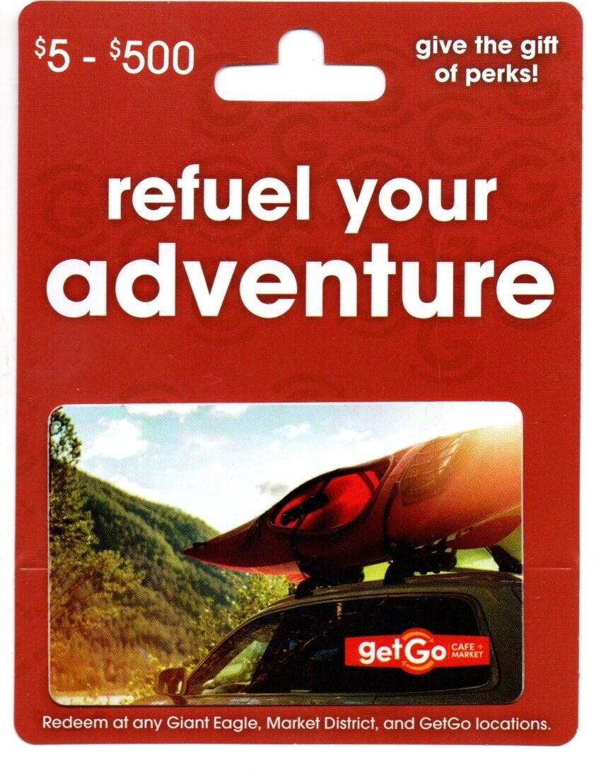Giant Eagle Refuel Your Adventure Gift Card With Hanger No $ Value Collectible