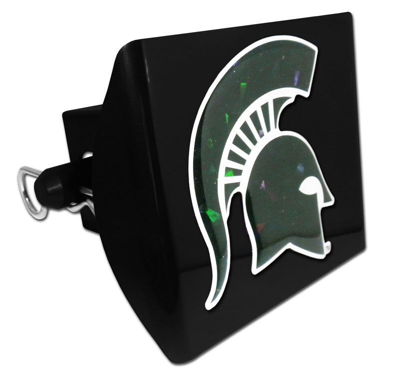 MICHIGAN STATE REFLECTIVE DECAL BLACK ON PLASTIC USA MADE TRAILER HITCH COVER 