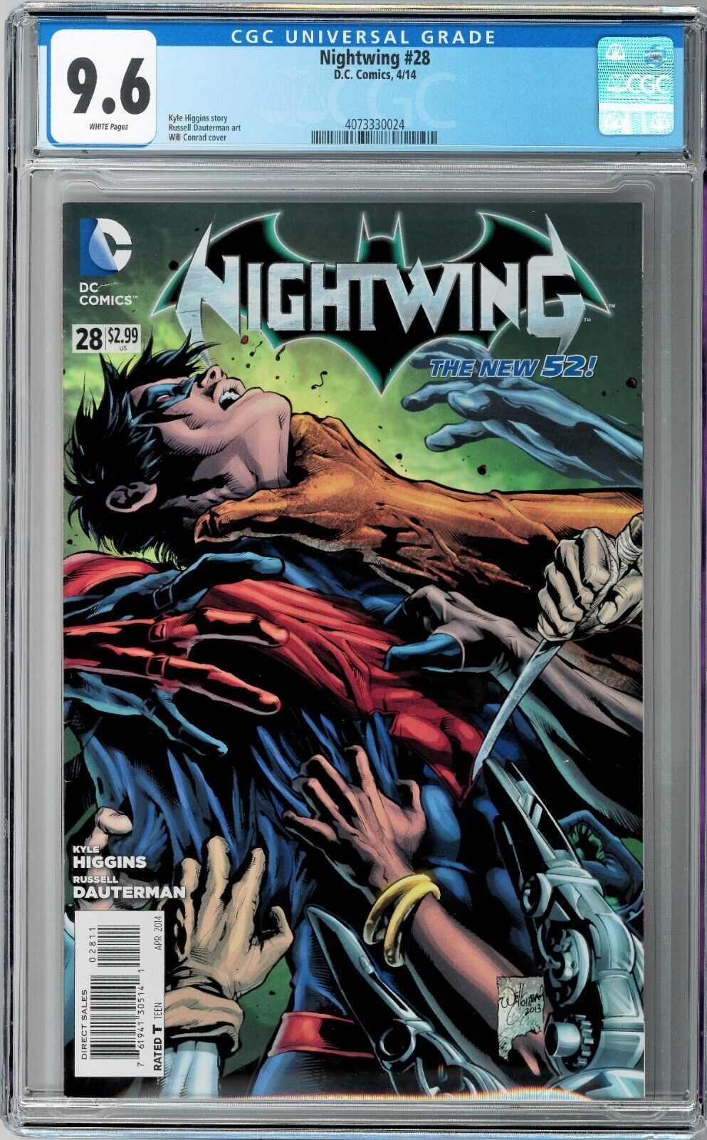 Nightwing #28 CGC 9.6 (Apr 2014, Marvel) Kyle Higgins Story, Will Conrad Cover
